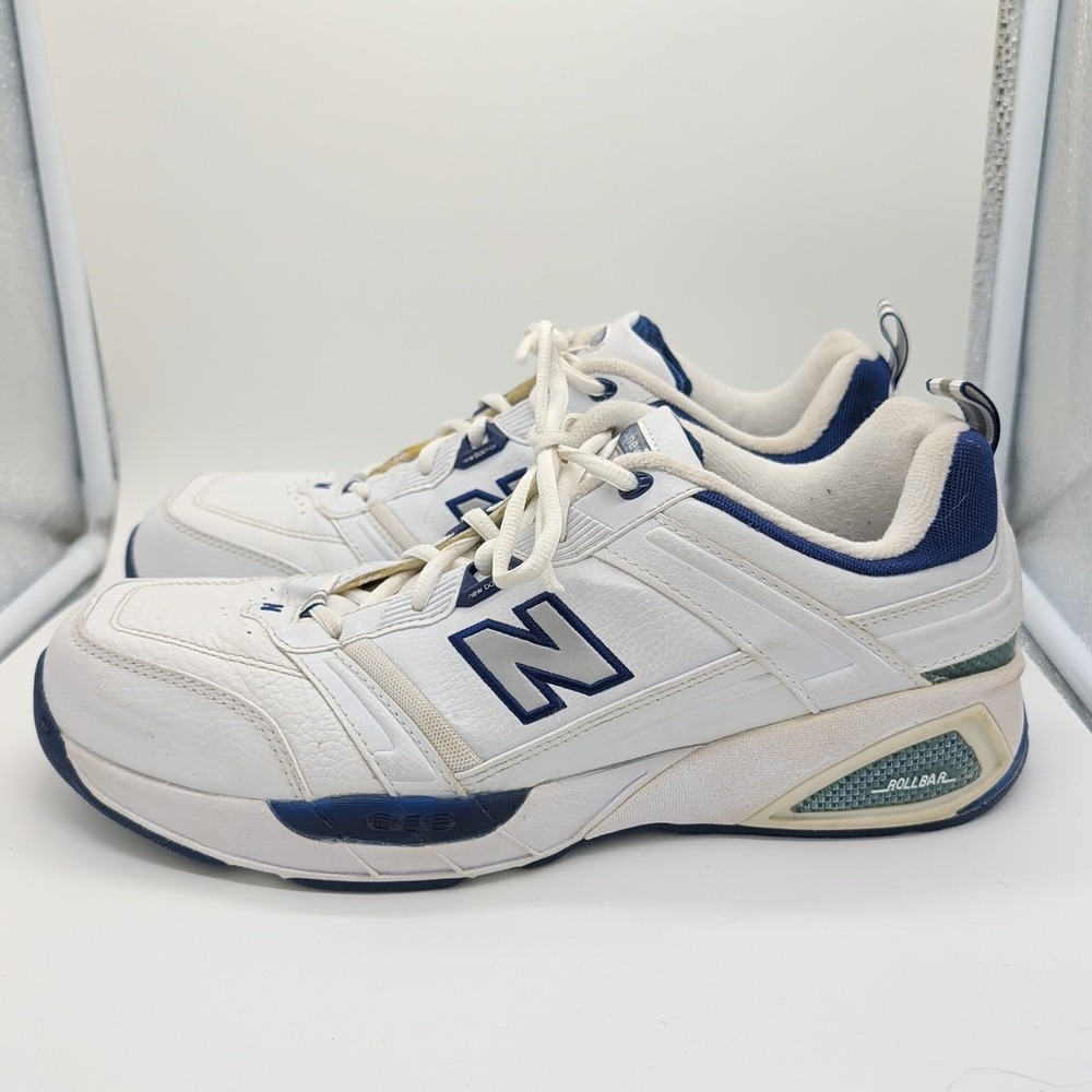NEW BALANCE 854  Men's Size 11 2E Stability‎ Running Walking Shoes White & Navy